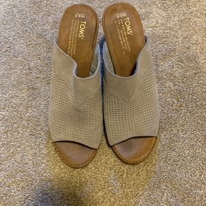 TOMS Wedge Slip On Shoes